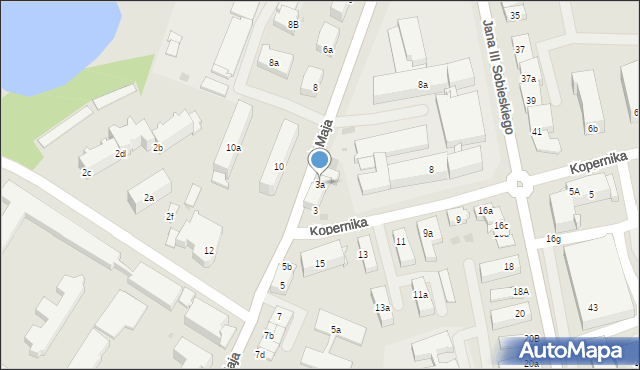 Iława, 1 Maja, 3a, mapa Iława