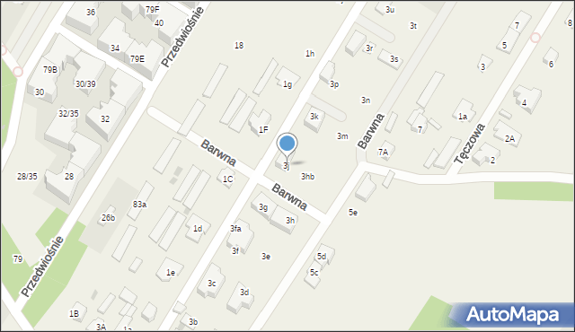 Jabłonna, 1 Maja, 3j, mapa Jabłonna