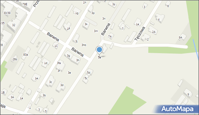 Jabłonna, 1 Maja, 5e, mapa Jabłonna