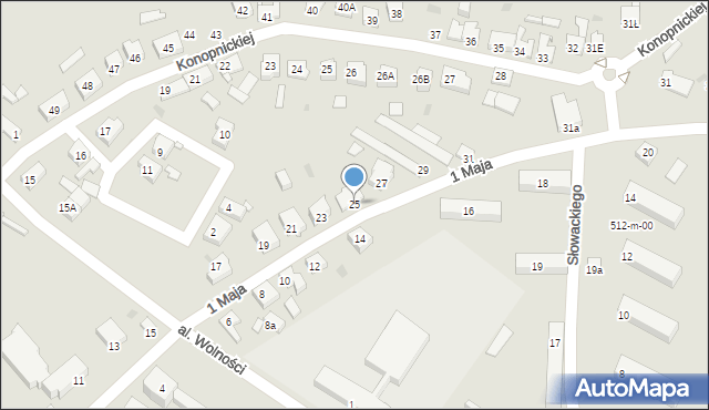 Jastrowie, 1 Maja, 25, mapa Jastrowie