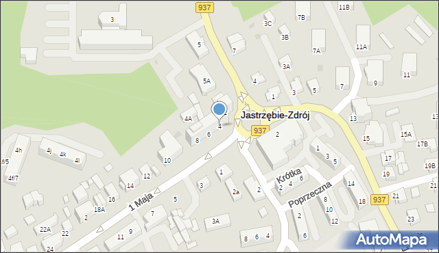 Jastrzębie-Zdrój, 1 Maja, 4, mapa Jastrzębie-Zdrój