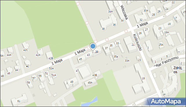 Jastrzębie-Zdrój, 1 Maja, 41, mapa Jastrzębie-Zdrój