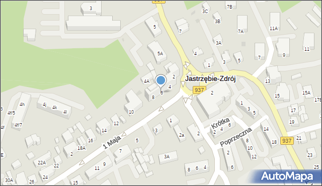 Jastrzębie-Zdrój, 1 Maja, 6, mapa Jastrzębie-Zdrój