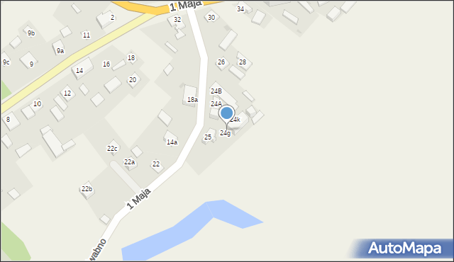 Jedwabno, 1 Maja, 24h, mapa Jedwabno