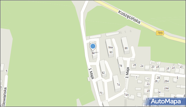 Kalety, 1 Maja, 94, mapa Kalety