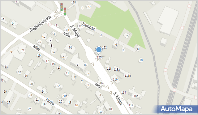 Kielce, 1 Maja, 120, mapa Kielc