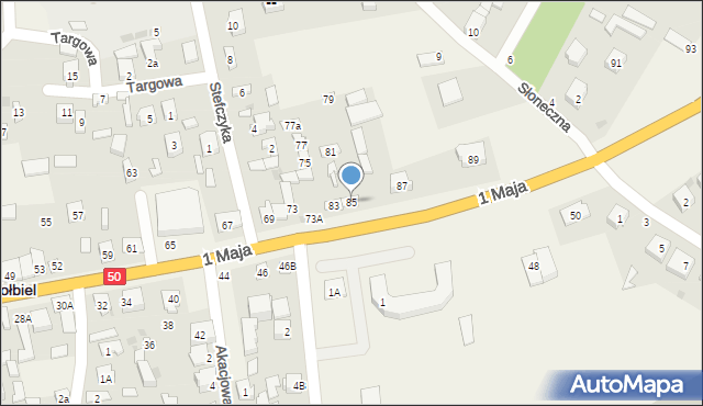 Kołbiel, 1 Maja, 85, mapa Kołbiel