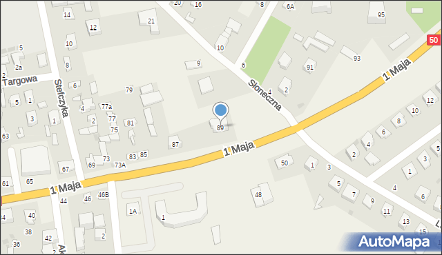 Kołbiel, 1 Maja, 89, mapa Kołbiel