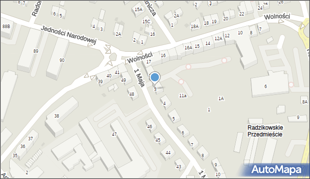 Kołobrzeg, 1 Maja, 3, mapa Kołobrzegu