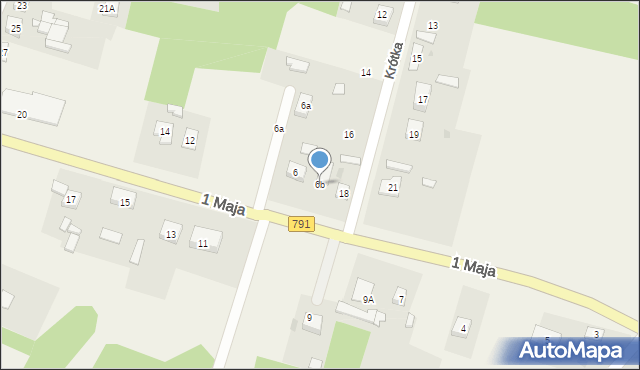 Kolonia Poczesna, 1 Maja, 6b, mapa Kolonia Poczesna