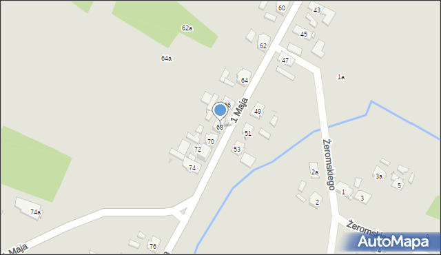 Kolonowskie, 1 Maja, 68, mapa Kolonowskie