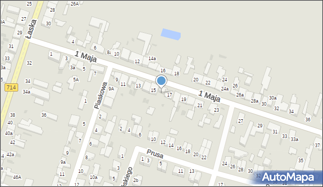 Konstantynów Łódzki, 1 Maja, 15a, mapa Konstantynów Łódzki