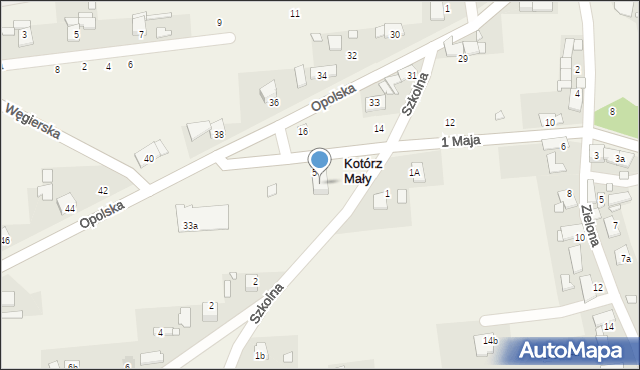 Kotórz Mały, 1 Maja, 5a, mapa Kotórz Mały