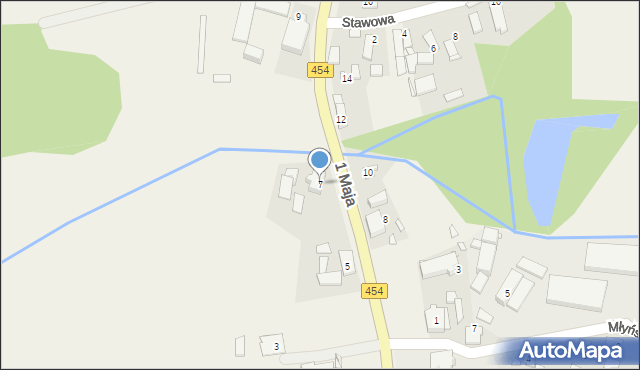 Kup, 1 Maja, 7, mapa Kup