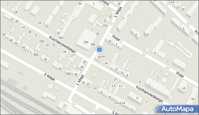 Kutno, 1 Maja, 21, mapa Kutno