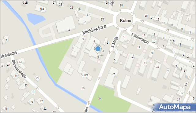 Kutno, 1 Maja, 6, mapa Kutno