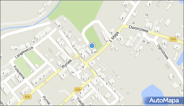 Młynary, 1 Maja, 2, mapa Młynary