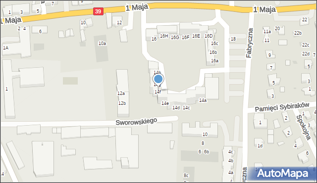 Namysłów, 1 Maja, 14f, mapa Namysłów