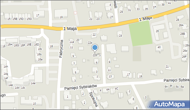 Namysłów, 1 Maja, 22d, mapa Namysłów