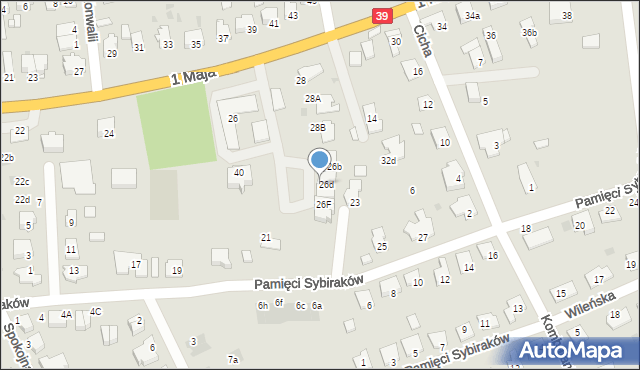 Namysłów, 1 Maja, 26i, mapa Namysłów