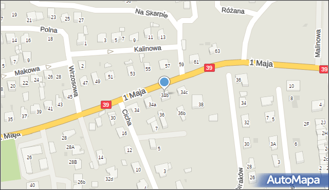 Namysłów, 1 Maja, 34b, mapa Namysłów