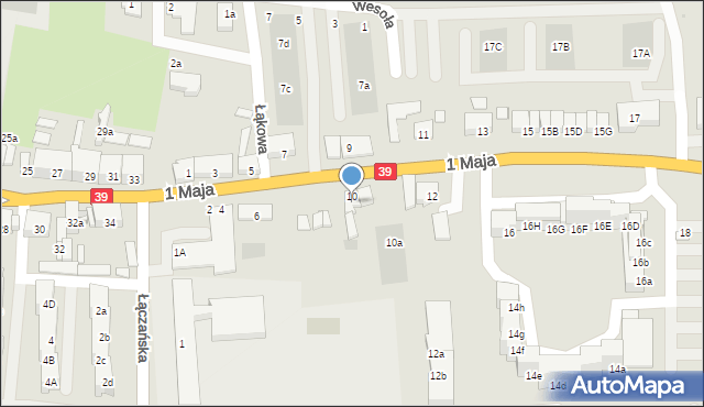 Namysłów, 1 Maja, 8, mapa Namysłów