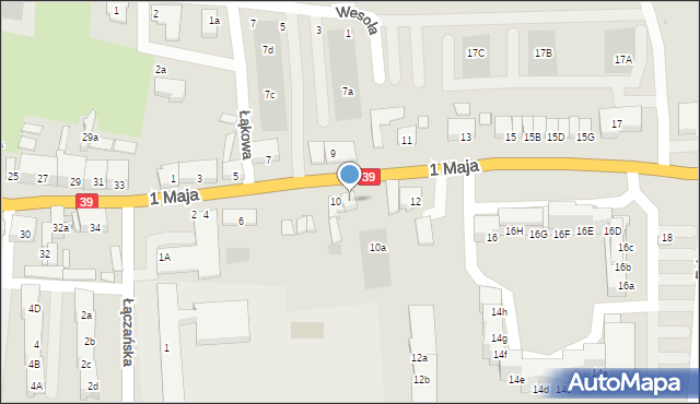 Namysłów, 1 Maja, 8a, mapa Namysłów