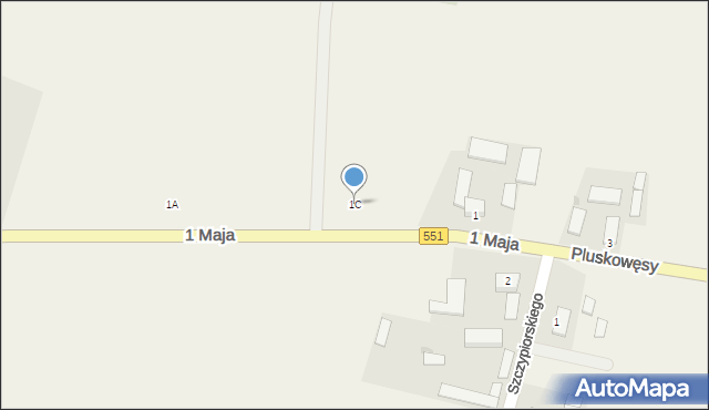 Nowa Chełmża, 1 Maja, 1C, mapa Nowa Chełmża