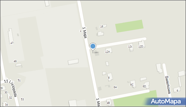 Nowe Miasto nad Pilicą, 1 Maja, 12, mapa Nowe Miasto nad Pilicą