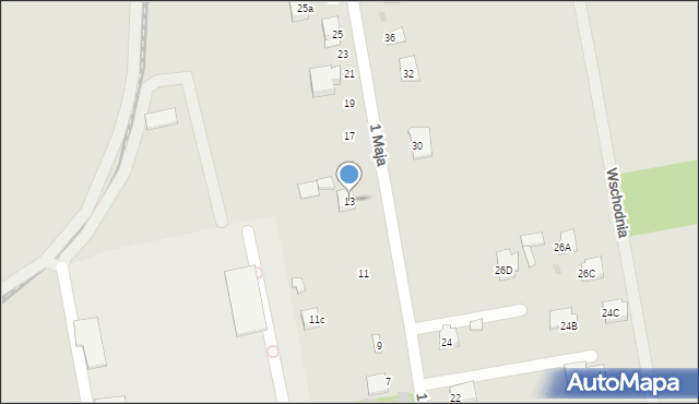 Nowe Miasto nad Pilicą, 1 Maja, 13, mapa Nowe Miasto nad Pilicą