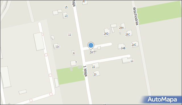 Nowe Miasto nad Pilicą, 1 Maja, 24, mapa Nowe Miasto nad Pilicą