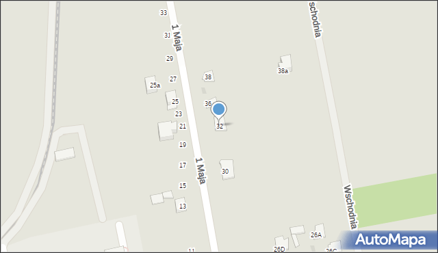 Nowe Miasto nad Pilicą, 1 Maja, 32, mapa Nowe Miasto nad Pilicą