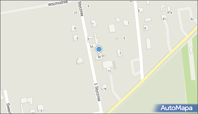 Nowe Miasto nad Pilicą, 1 Stycznia, 3a, mapa Nowe Miasto nad Pilicą