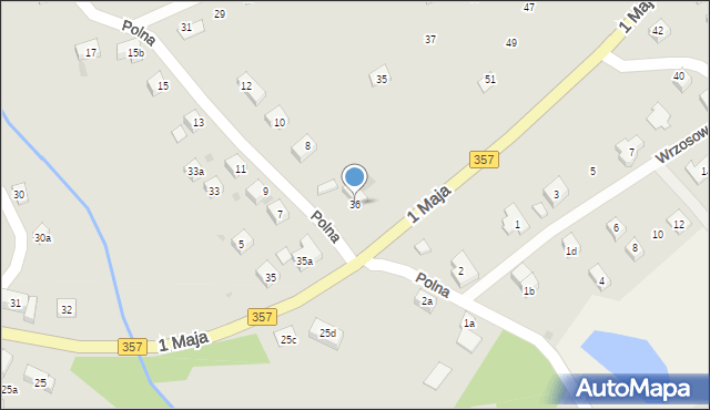 Nowogrodziec, 1 Maja, 36, mapa Nowogrodziec