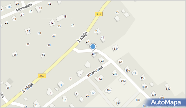 Nowogrodziec, 1 Maja, 40, mapa Nowogrodziec