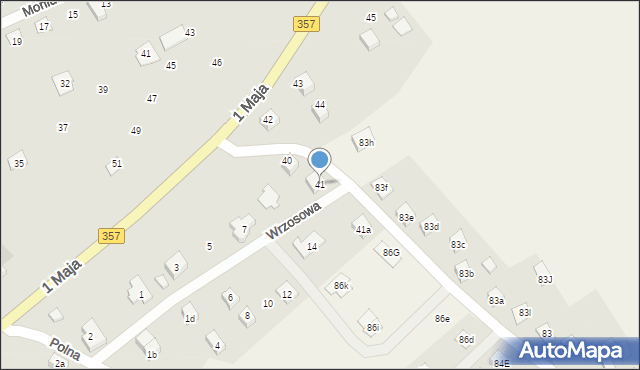 Nowogrodziec, 1 Maja, 41, mapa Nowogrodziec