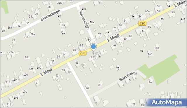 Ogrodzieniec, 1 Maja, 79, mapa Ogrodzieniec