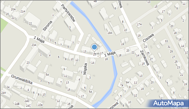 Olecko, 1 Maja, 15, mapa Olecko