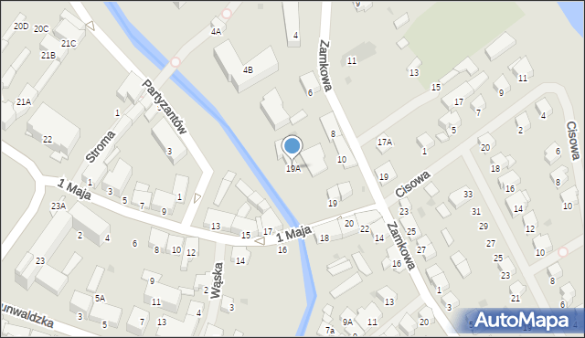 Olecko, 1 Maja, 19A, mapa Olecko