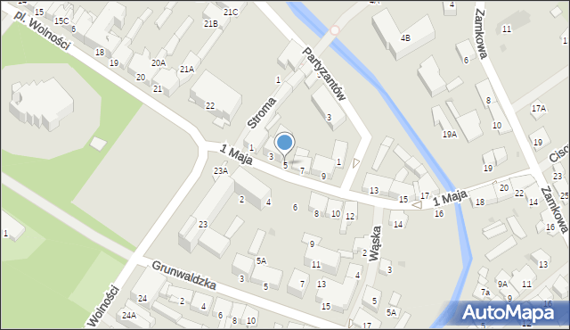 Olecko, 1 Maja, 5, mapa Olecko