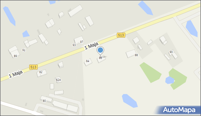 Orneta, 1 Maja, 86, mapa Orneta