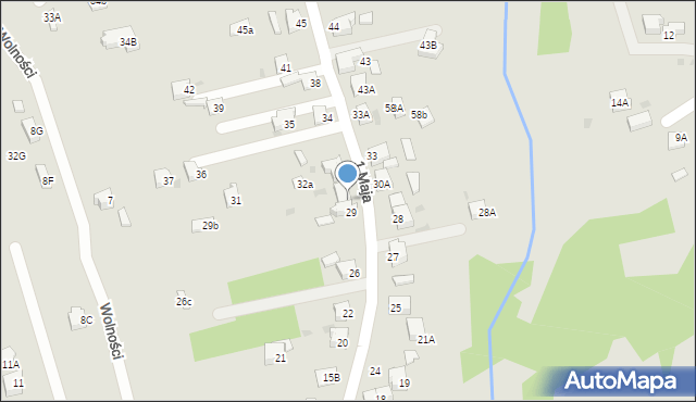 Orzesze, 1 Maja, 29A, mapa Orzesze