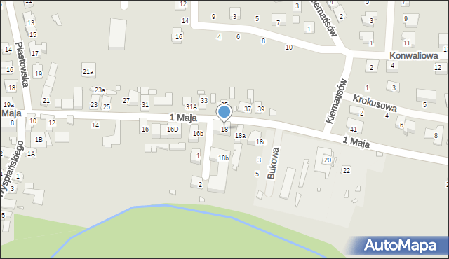 Otmuchów, 1 Maja, 18, mapa Otmuchów