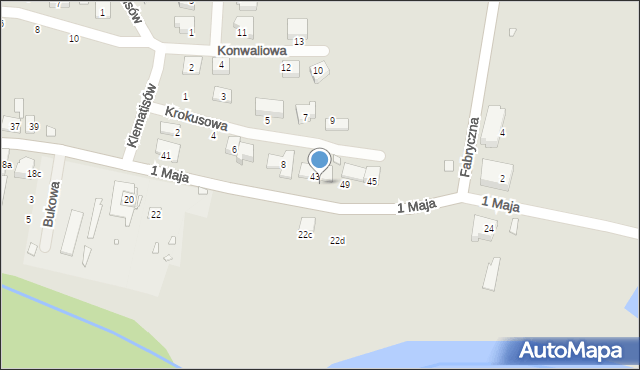 Otmuchów, 1 Maja, 53, mapa Otmuchów