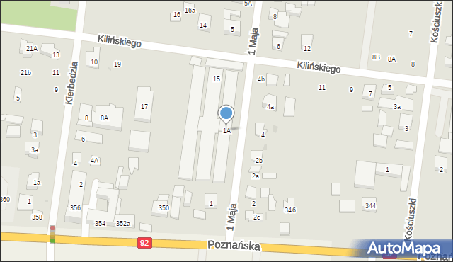 Ożarów Mazowiecki, 1 Maja, 1A, mapa Ożarów Mazowiecki