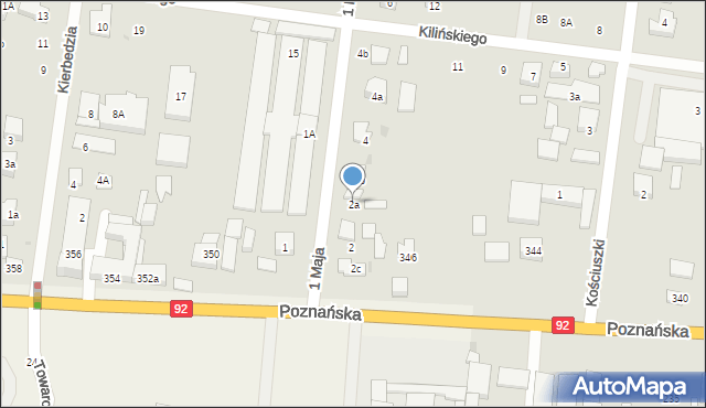 Ożarów Mazowiecki, 1 Maja, 2a, mapa Ożarów Mazowiecki