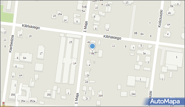 Ożarów Mazowiecki, 1 Maja, 4a, mapa Ożarów Mazowiecki