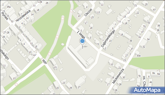 Paczków, 1 Maja, 2, mapa Paczków