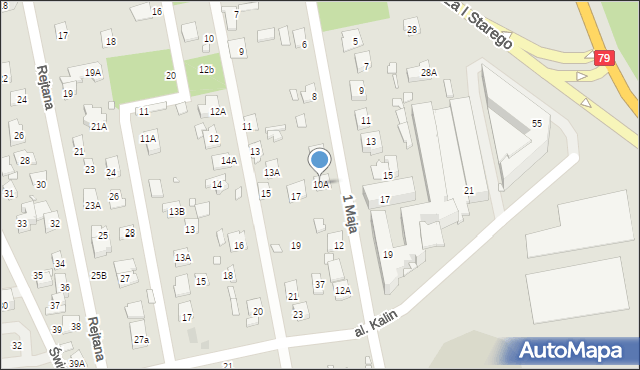 Piaseczno, 1 Maja, 10A, mapa Piaseczno