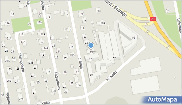 Piaseczno, 1 Maja, 15, mapa Piaseczno